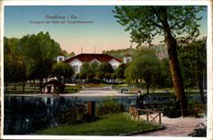 Strasbourg - Strassburg - Orangery put Blick auf Haupt Restoring CPA