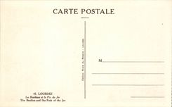 Lourdes - the Basilica and the Peak of Jer - CPA