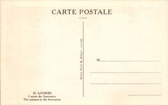 Lourdes - Entrance of Sactuaires - CPA