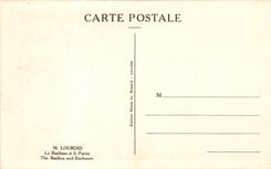 Lourdes - the Basilica and the Square - CPA