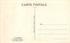 Lourdes - the Virgin Crowns - CPA