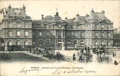 Paris - 6 - Garden of Luxembourg - the Senate - CPA