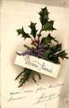 Fetes - Bonne Annee - Holly - Houx - CPA 