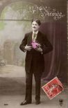 Fetes - Bonne Annee - Homme - handsome man - CPA 