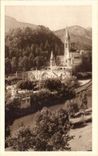Lourdes - the Basilica and the Station - CPA
