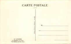 Lourdes - the Basilica and the Station - CPA