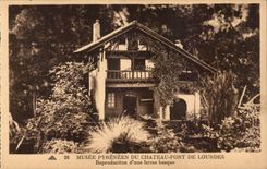 Lourdes - Pyrenean Museum of the Castle Fort - Reproduction of a firm skirt - CPA