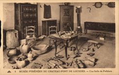Lourdes - Pyrenean Museum of the Castle Fort - a Room of Folklore - CPA