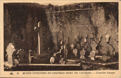 Lourdes - Museum of the Pyrenean Castle Fort - Basque Cemetery - CPA