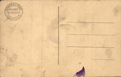 Lourdes - Museum of the Pyrenean Castle Fort - Standard of the Valley of Ossau - costumes - CPA