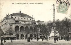 Paris - 1 - Place et Theatre du Chatelet - CPA 