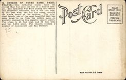 Paris - 4 - Church of our Lady Notre Dame - CPA