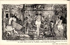 The Chair God CPA Tapestries of Arras Representing Sanson carrying the doors of Gaza