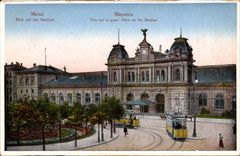 Mainz CPA gesehen auf Bahnstation