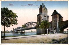Mainz CPA imperial Bridge