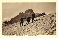 CPA Chamonix Traversee de la Mer de glace