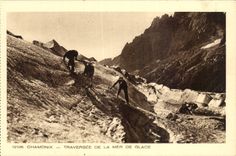 CPA Chamonix Traversee de la Mer de glace