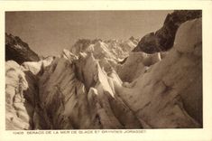 CPA Chamonix Seracs de la Mer de glace et grandes jorasses 