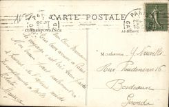 Paris CPA Seen on the Seine (Eiffel Tower)