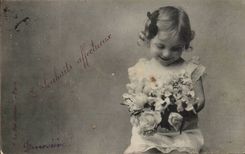 CPA Fantasy Child affectionate Wishes