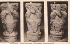 Saint Nectaire CPA Benitier Renaissance was of fountain coming from the castle