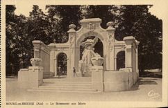 Surroundings of Borough in Bresse CPA the war memorial