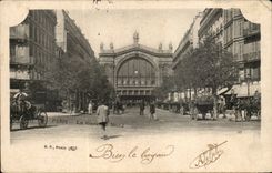 Paris CPA Train station of north
