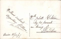 CPA Fantasy Child Young France Dove (justice will be your triumph)