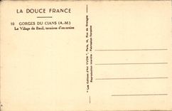 CPA Falle von Cians das Dorf von Beuil Terminus der Exkursion