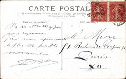 Paris CPA L'hotel de ville et le pont d'arcole