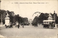 Paris CPA Which occurred of Cahmps Elysees