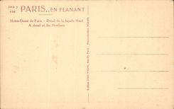 Paris CPA Notre Dame Detail de la facade Nord