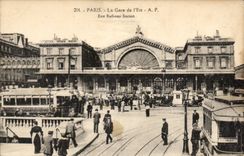 Paris CPA Train station of the east