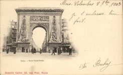 Paris CPA the door St Denis