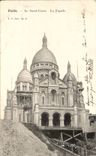 Paris CPA Le Sacre Coeur Montmartre La facade