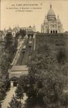 Paris CPA Le Sacre Coeur le reservoir le funiculaire e l'escalier Foyatier