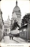 Paris CPA Rue de la Barre Le Sacre Coeur de Montmartre