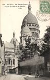 Paris CPA Rue de la Barre Le Sacre Coeur de Montmartre