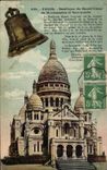 Paris CPA Basilique du Sacre Coeur de Montmartre et savoyarde (cloche)