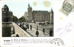 Paris CPA Le pont de change