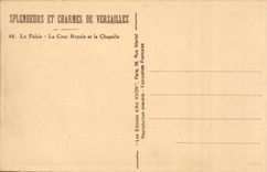 Versailles CPA the palate royal court and the vault