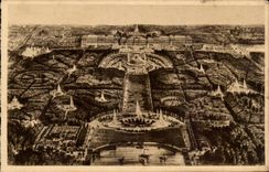 Versailles CPA the palate and the park seen as the crow flies