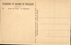 Versailles CPA Gardens of the palate the colonnade