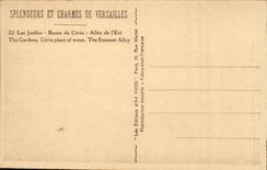 Versailles CPA the gardens Basin of Ceres Allee of the summer