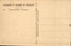 Versailles CPA Jardinds of the palate the orangery