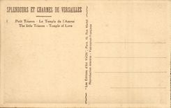 Versailles CPA Small Trianon the temple of the love