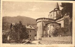 Str Savin CPA die Abteikirche