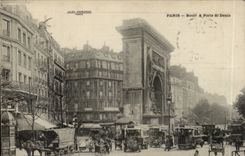 Paris CPA Boulevard and Porte Saint Denis