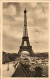 Paris CPA Eiffel Tower
