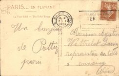 Paris CPA Eiffel Tower